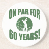 Dessous De Verre En Grès 60e anniversaire de Golfer (Devant)