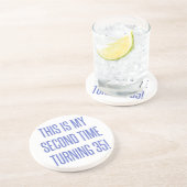 Dessous De Verre En Grès 70e anniversaire Gag cadeau (Côté)