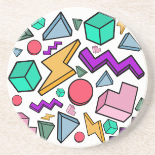 Dessous De Verre En Grès 80s esthétique Vintage rétro