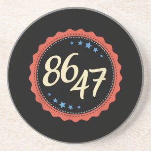Dessous De Verre En Grès 86 47 Anti Trump drôle