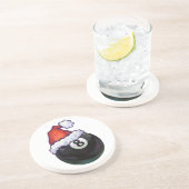 Dessous De Verre En Grès 8 Bal Christmas Green (Côté)