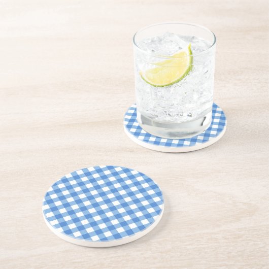 Dessous De Verre En Grès à damiers motif (Côté)