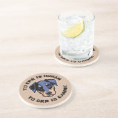 Dessous De Verre En Grès À Grr est canin (Côté)