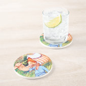 Dessous De Verre En Grès À L'Oasis (Côté)
