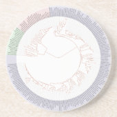 Dessous De Verre En Grès A phylogenetic tree of life Chart (Devant)