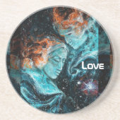 Dessous De Verre En Grès À travers l'espace (Devant)