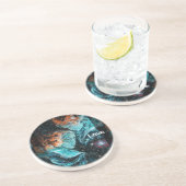 Dessous De Verre En Grès À travers l'espace (Côté)