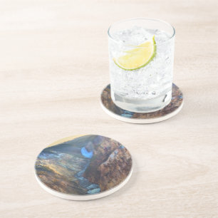 Dessous De Verre En Grès Abaissez les automnes du point de l'artiste
