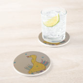 Dessous De Verre En Grès #ABC Art par les enfants, Canard de Pâques (Côté)