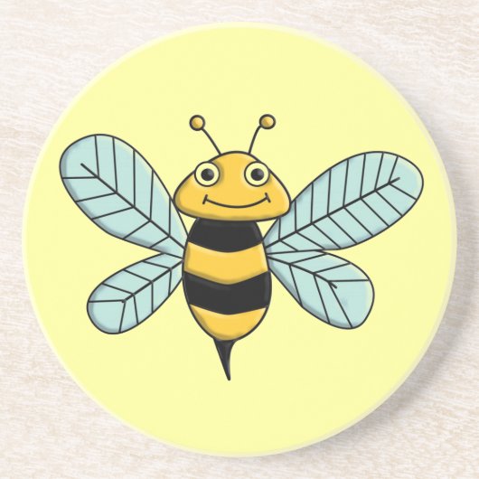 Dessous De Verre En Grès Abeille (Devant)
