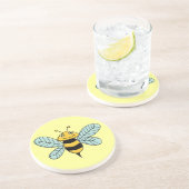 Dessous De Verre En Grès Abeille (Côté)