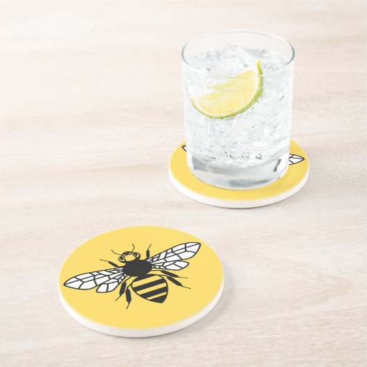 Dessous De Verre En Grès Abeille de Manchester (Côté)