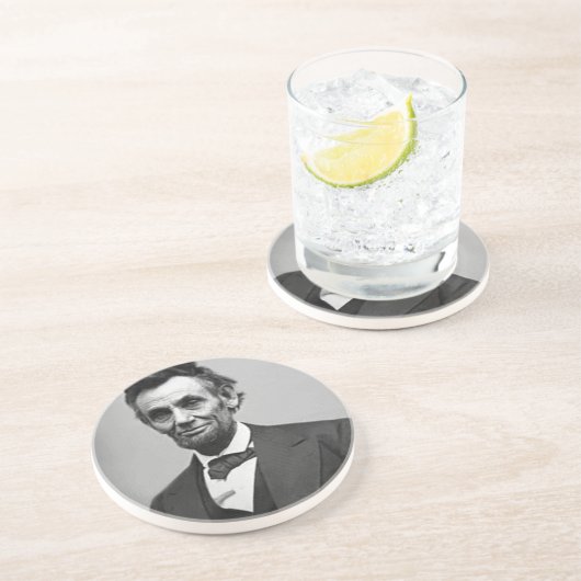 Dessous De Verre En Grès Abraham Lincoln (Côté)