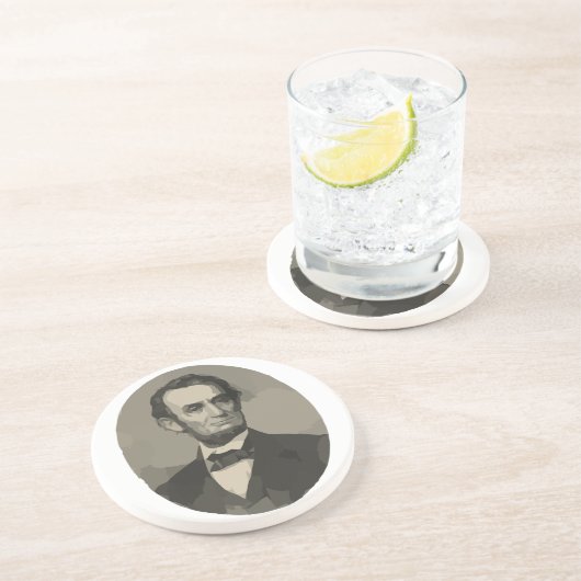 Dessous De Verre En Grès abraham lincoln (Côté)