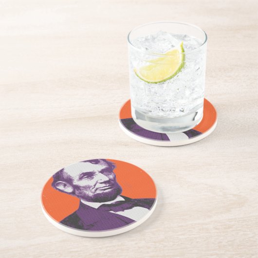 Dessous De Verre En Grès Abraham Lincoln alt (Côté)