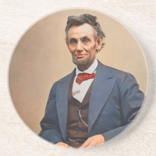 Dessous De Verre En Grès Abraham Lincolon
