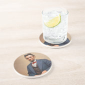 Dessous De Verre En Grès Abraham Lincolon (Côté)