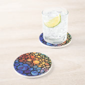 Dessous De Verre En Grès abstrait-1 (Côté)