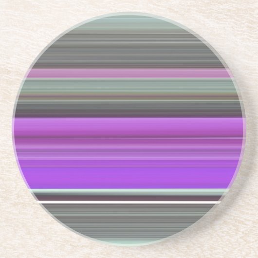 Dessous De Verre En Grès Abstrait #1 : Violet et gris (Devant)