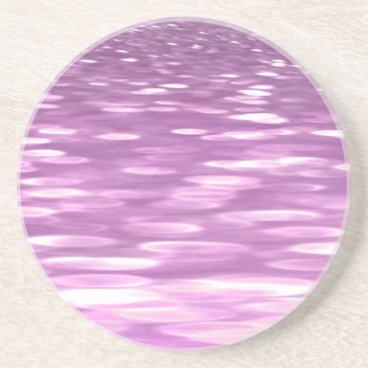 Dessous De Verre En Grès Abstrait #3 : Lilac Shimmer (Devant)