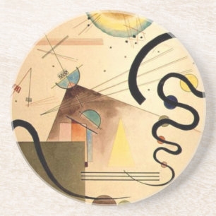 Dessous De Verre En Grès Abstrait Kandinsky