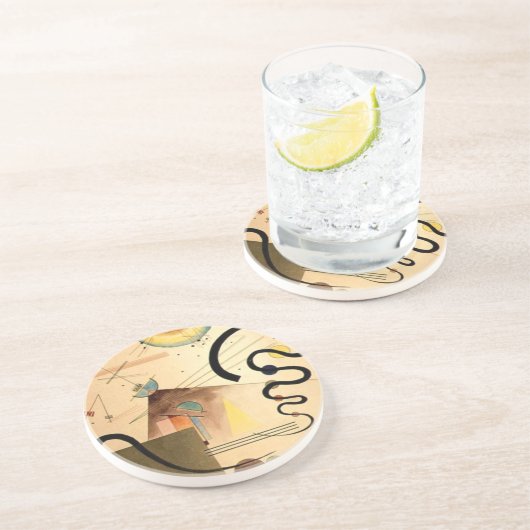 Dessous De Verre En Grès Abstrait Kandinsky (Côté)