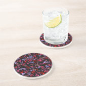 Dessous De Verre En Grès Abstrait marbré Cuckoo personnalisable (Côté)