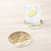Dessous De Verre En Grès Abstrait n° 3 : Mélangeur d'or (Côté)