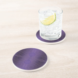 Dessous De Verre En Grès Acceptation   Médaillons de méditation violette