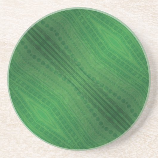 Dessous De Verre En Grès Acceptation | Motif de Boho écologique (Devant)