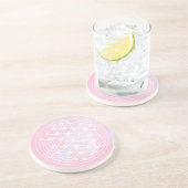 Dessous De Verre En Grès Acceptation Rose (Côté)