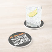 Dessous De Verre En Grès Accompaniste J'Essaie De Faire Des Choses Idiot Pr (Côté)