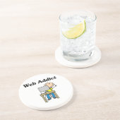 Dessous De Verre En Grès Accro du Web (Côté)