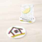 Dessous De Verre En Grès Accueil (Côté)