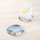 Dessous De Verre En Grès Accueil au paradis (Côté)