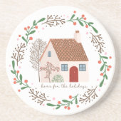 Dessous De Verre En Grès Accueil pour les fêtes Noël Cuisine (Devant)