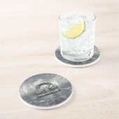Dessous De Verre En Grès Acier industriel affligé par symbole de zodiaque (Côté)