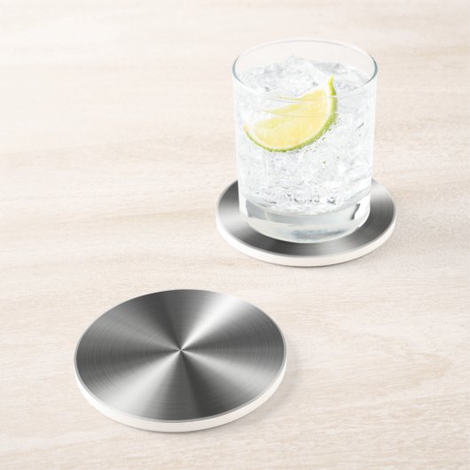 Dessous De Verre En Grès Acier inoxydable (Côté)