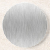 Dessous De Verre En Grès Acier inoxydable en aluminium balayé texturisé (Devant)