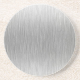 Dessous De Verre En Grès Acier inoxydable en aluminium balayé texturisé