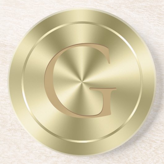 Dessous De Verre En Grès Acier inoxydable métallique brillant (Devant)