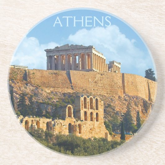 Dessous De Verre En Grès Acropole (Devant)