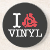 Dessous De Verre En Grès Adaptateur vinyle I 45 (Devant)
