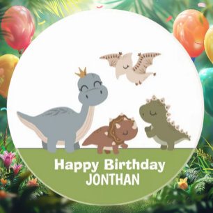 Dessous De Verre En Grès Adorable Boho Dinosaur Party