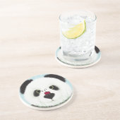 Dessous De Verre En Grès Adorable Ours De Panda (Côté)