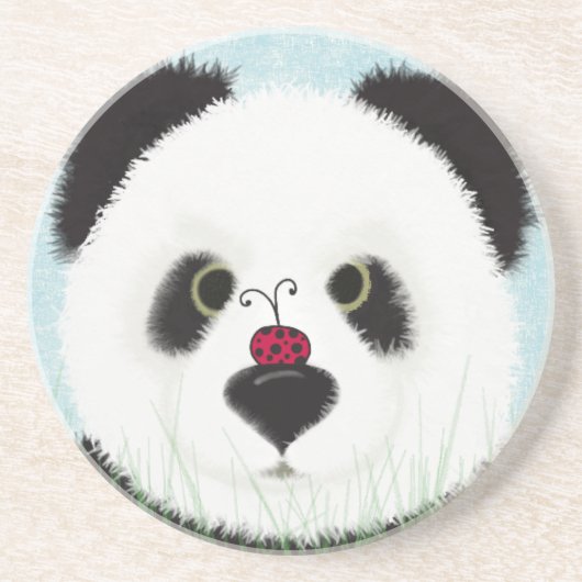 Dessous De Verre En Grès Adorable Ours Panda (Devant)