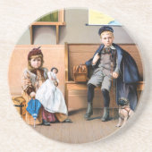 DESSOUS DE VERRE EN GRÈS AFFICHE DE CHEMIN DE FER, 1898 (Devant)