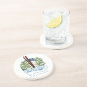 Dessous De Verre En Grès Affiche de ski Schanfigg Suisse (Côté)