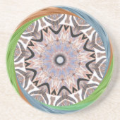 Dessous De Verre En Grès Africa Asia traditional edgy pattern (Devant)