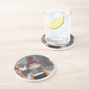 Dessous De Verre En Grès Africain traditionnel Homestead Lifestyle